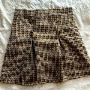 Girls 7/8 Plaid Skirt